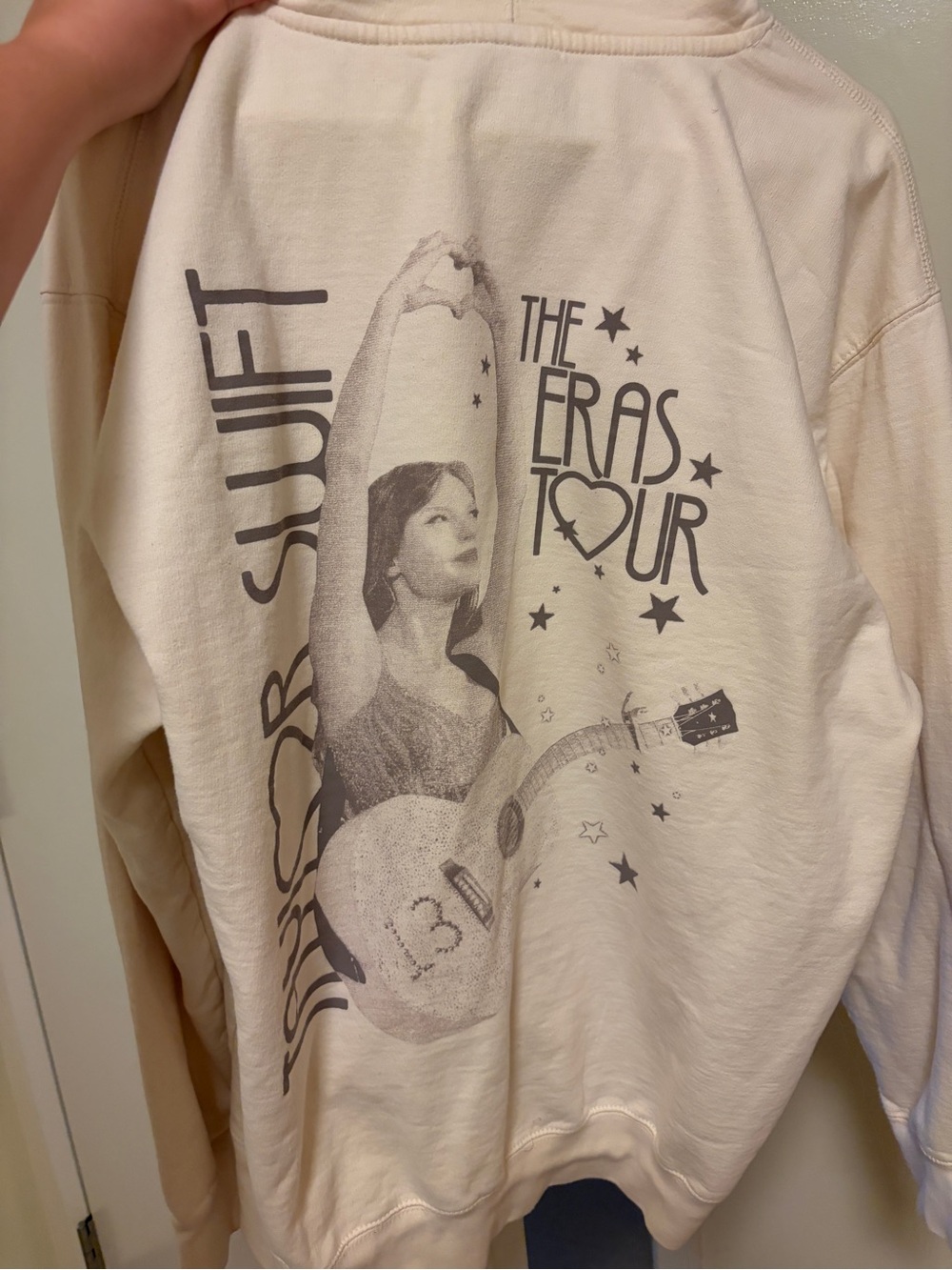 Taylor Swift The Eras Tour Cream Sweatshirt Size XL